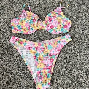 Colorful Floral Bikini Set